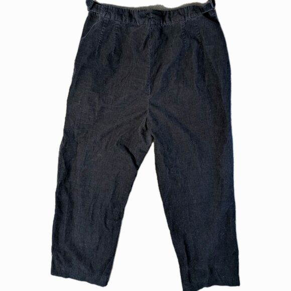 F. by Façonnable Corduroy Pants Women's 14 Vintage High Waist Academia Preppy - Picture 2 of 7